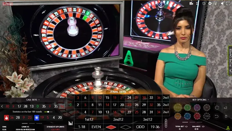 live casino roulette